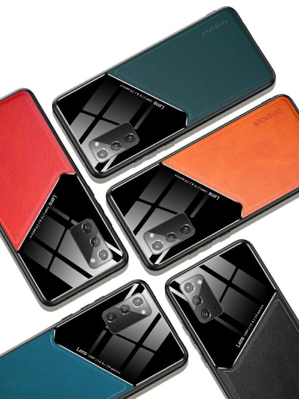 Mocco Lens Leather Back Case for Samsung Galaxy A42 5G Orange