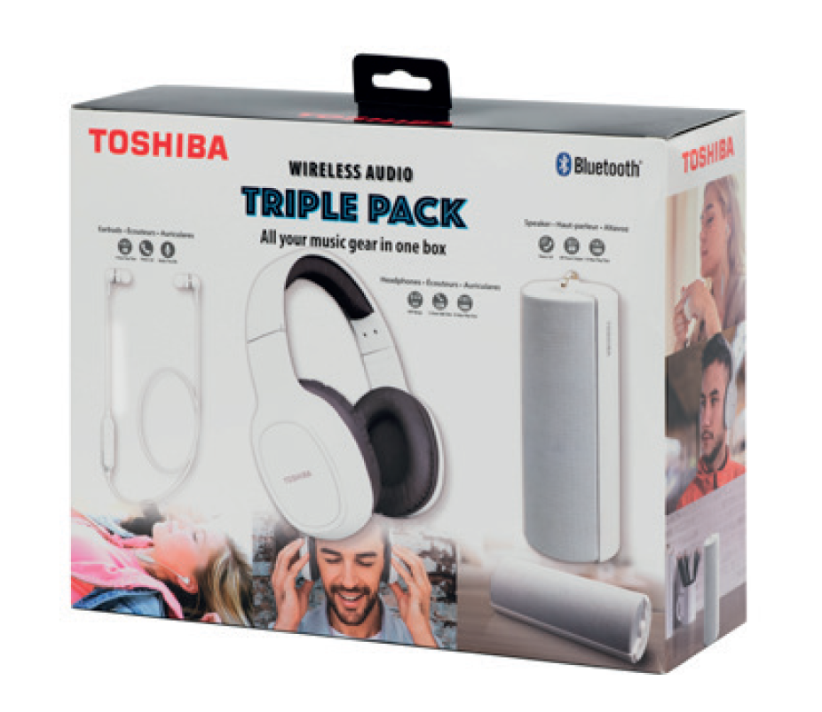 Toshiba Wireless Audio Triple Pack HSP-3P19 White - Image 3