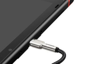 CABLU alimentare si date Baseus Cafule Metal, Fast Charging Data Cable pt. smartphone, USB Type-C la USB Type-C 100W, braided, 2m, negru "CATJK-D01" (timbru verde 0.18 lei) - 6953156202368