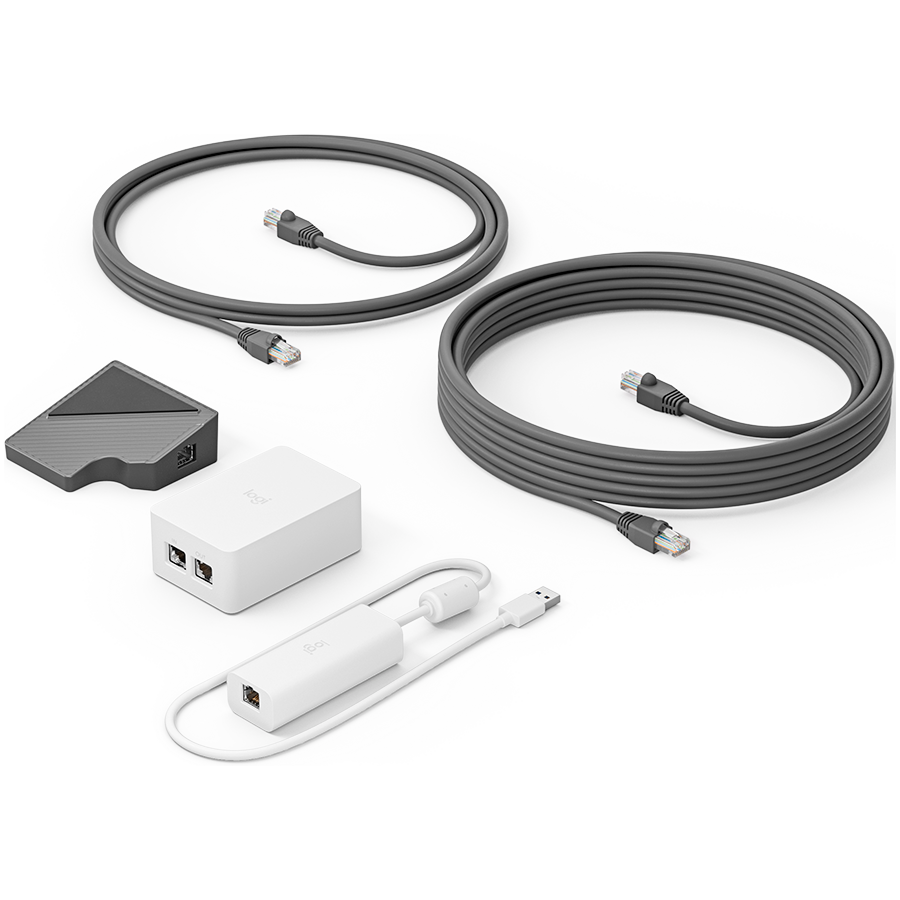 Logitech Tap - Kontroll - kabelansluten - med Logitech Cat5e Kit