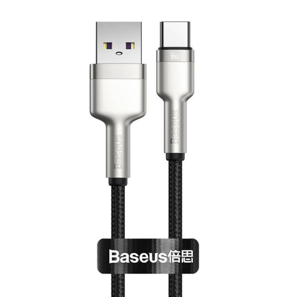 USB cable for USB-C Baseus Cafule, 66W, 0.25m (black) - Image 4