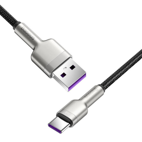 USB cable for USB-C Baseus Cafule, 66W, 0.25m (black) - Image 3