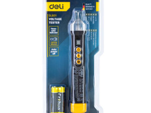 Non-contact voltage tester Deli Tools EDL8011, 12/48-1000V AC (black)