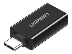 ADAPTOR Ugreen, "US173", USB 3.0(M) la USB Type-C(T), 5Gbps, PVC, negru "20808" (timbru verde 0.08 lei) - 6957303828081