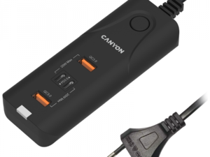 CANYON charger H-10 PD 20W QC 3.0 18W 2USB-A 2USB-C Desk Black