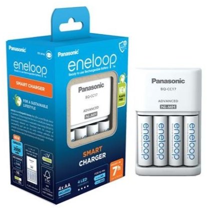 Panasonic Eneloop Smart Batteries charger + 4x AA 2000 mAh