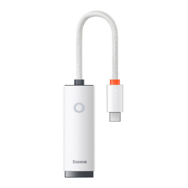 ADAPTOR RETEA Baseus Lite, USB Type-C to RJ-45 10/100 Mbps Adapter, LED, alb "WKQX000202" (timbru verde 0.18 lei)  - 6932172606091 - Image 5