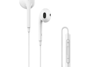 CASTI Edifier, cu fir, intraauriculare - butoni, pt smartphone, microfon pe fir, control-3 butoane, conectare prin USB-C, alb, "P180C-W", (timbru verde 0.18 lei)