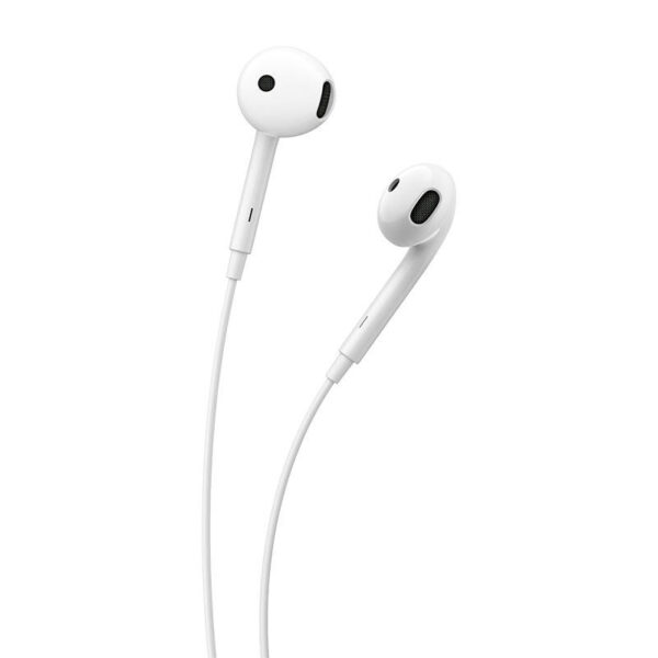 CASTI Edifier, cu fir, intraauriculare - butoni, pt smartphone, microfon pe fir, control-3 butoane, conectare prin USB-C, alb, "P180C-W", (timbru verde 0.18 lei) - Image 2