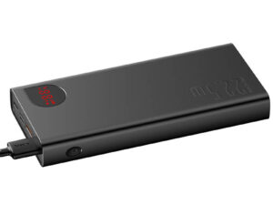Powerbank Baseus Adaman Metal, 20000mAh, 2xUSB, USB-C, Lightning, microUSB  22.5W (black)