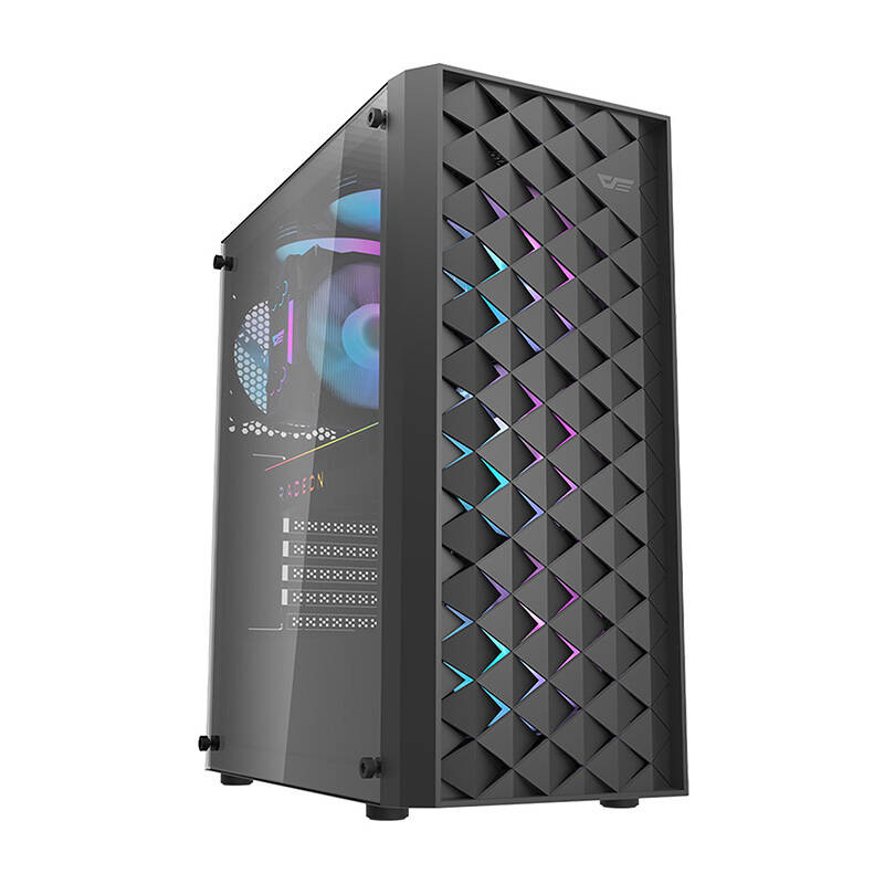 Darkflash DK351 computer case (black) + 4 RGB fans - Image 2