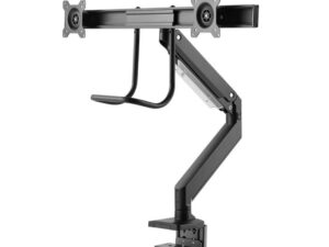 Neomounts NM-D775DX mounting kit - full-motion - for 2 LCD displays - black