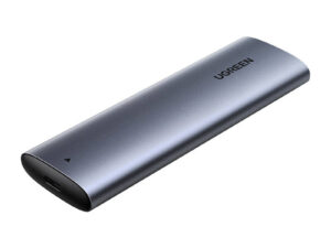 RACK extern Ugreen, "CM400" pt SSD M.2 NVMe/PCIE compatibile cu form factor 2280, 2260, 2242 si 2230, cablu 50 cm USB-C la USB-C, 10Gbps, aluminiu, gri "10902" (timbru verde 0.8 lei) - 6957303819027