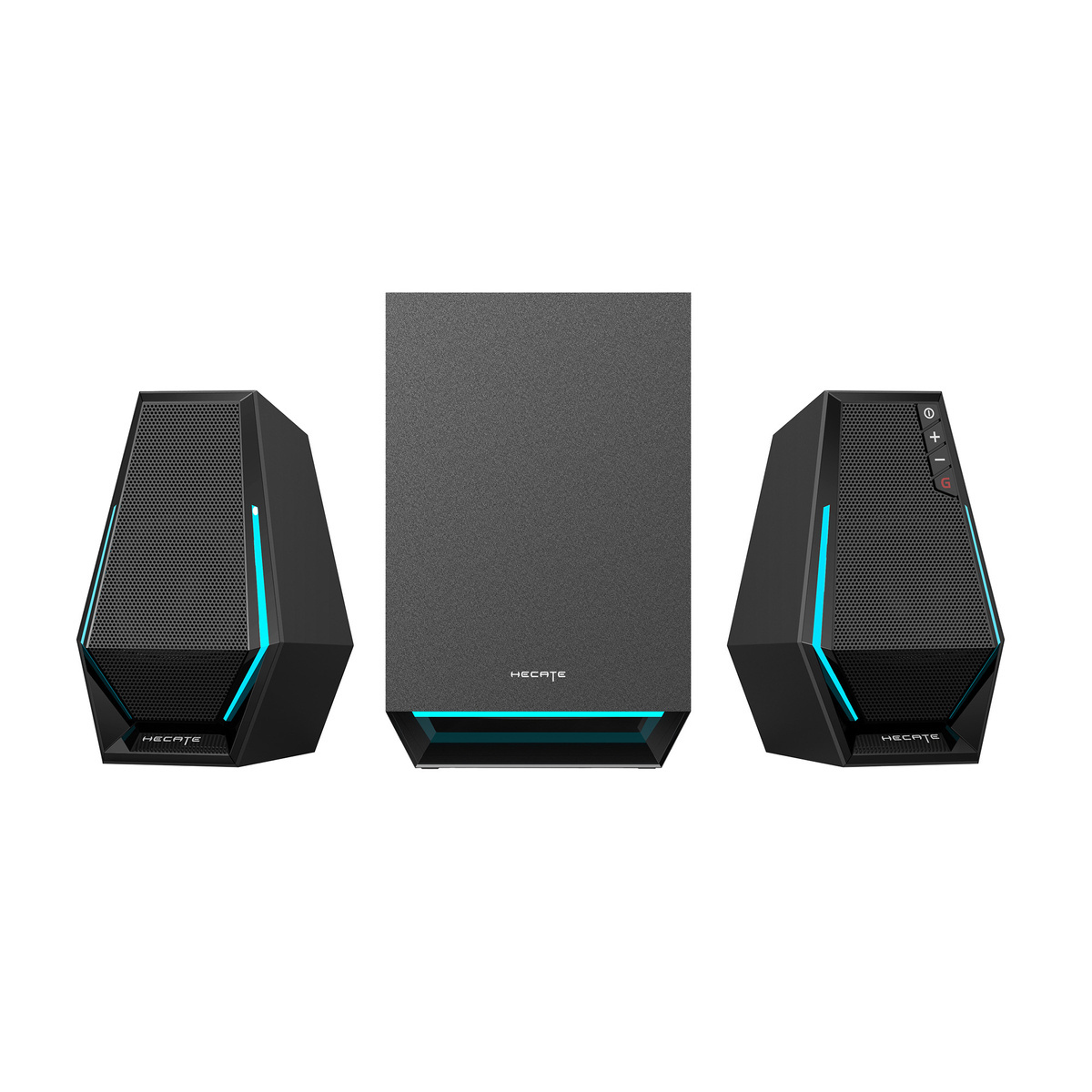 BOXE EDIFIER Gaming 2.1, RMS: 30W(2 x 7.5W + 15W), bass 4",control volum,BT/USB-A/USB-C/AUX, sound mode:Music/Game/Movie, 10 x LED RGB, frecv. rasp 93Hz-20KHz, USB power,black, "G1500MAX-BK" (timbru verde 4 lei) - Image 2