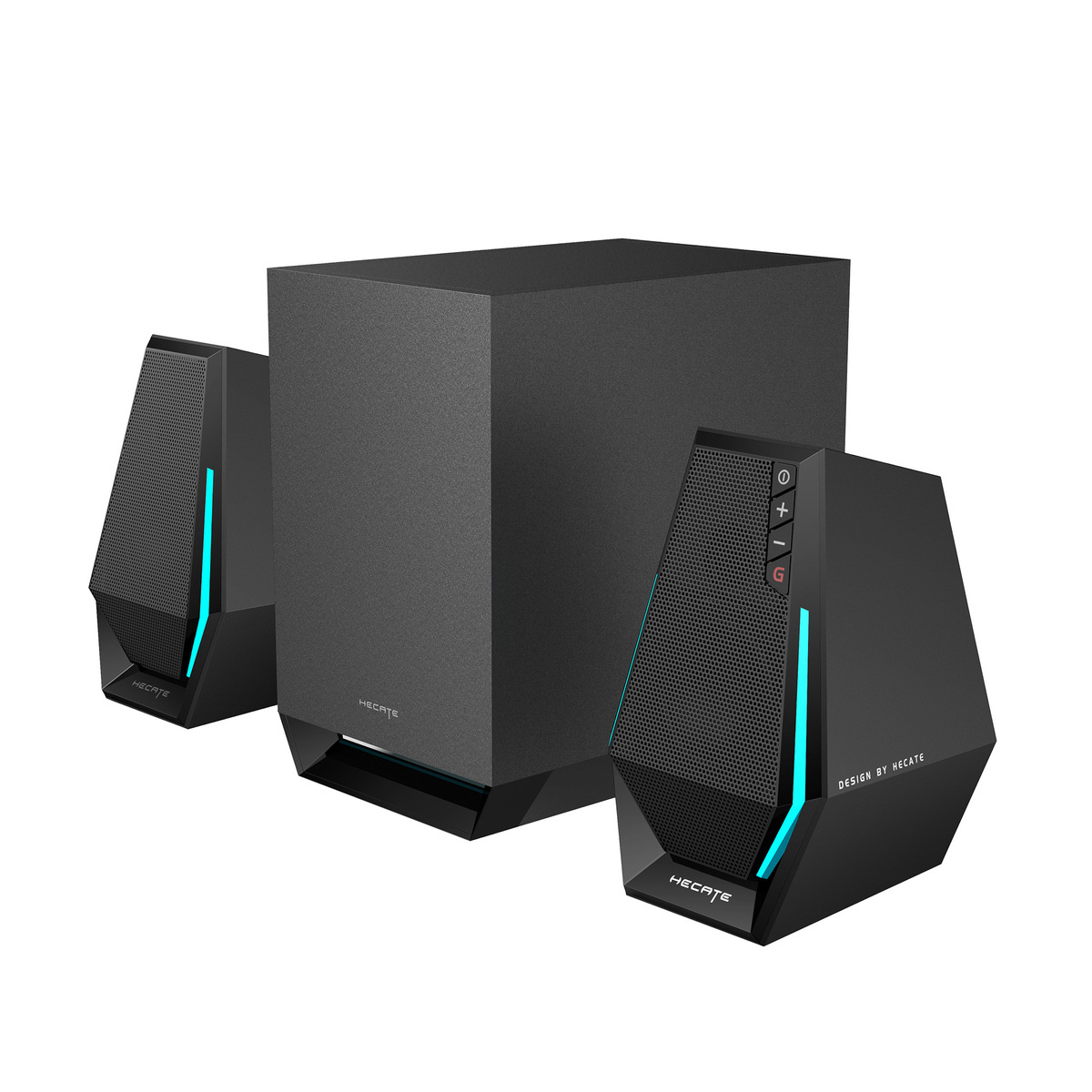 BOXE EDIFIER Gaming 2.1, RMS: 30W(2 x 7.5W + 15W), bass 4",control volum,BT/USB-A/USB-C/AUX, sound mode:Music/Game/Movie, 10 x LED RGB, frecv. rasp 93Hz-20KHz, USB power,black, "G1500MAX-BK" (timbru verde 4 lei)
