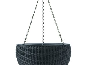 Puķu pods karināms Hanging Sphere Planter pelēks