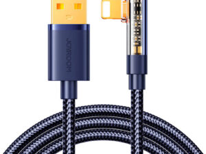Angle Cable to USB-A / Lightning / 1.2m Joyroom S-UL012A6 (blue)