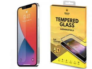Mocco Full Glue 5D Signature Edition Tempered Glass Full Coverage with Frame Apple iPhone 12 / 12 Pro Black