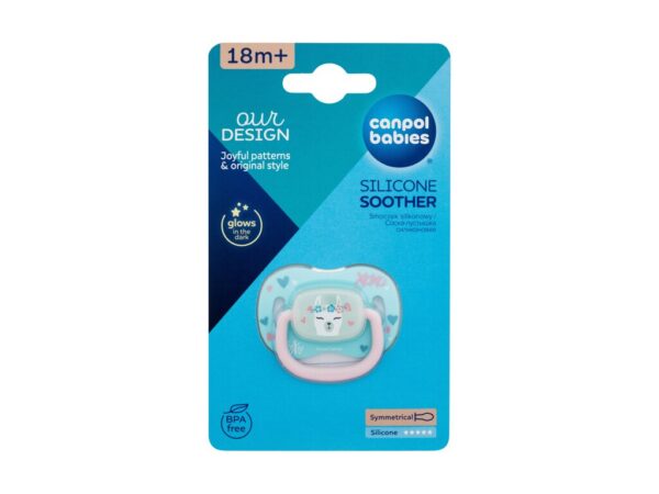 CANPOL BABIES Silicone Symmetrical Soother 18M+, EXOTIC (lama), 34/922_lama