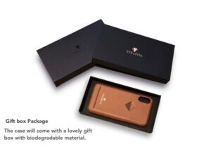 VixFox Card Slot Back Shell for Iphone XSMAX caramel brown