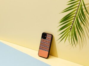 MAN&WOOD case for iPhone 12 mini browny check black