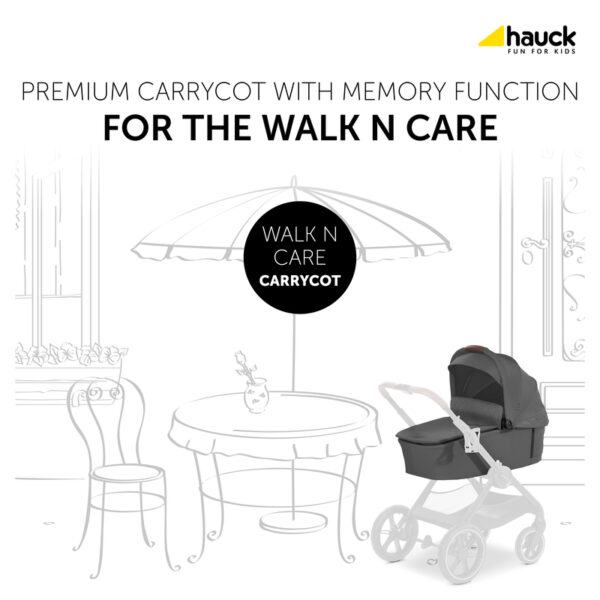 HAUCK carry Cot WALK N CARE, Dark Grey, 165423 - Image 2
