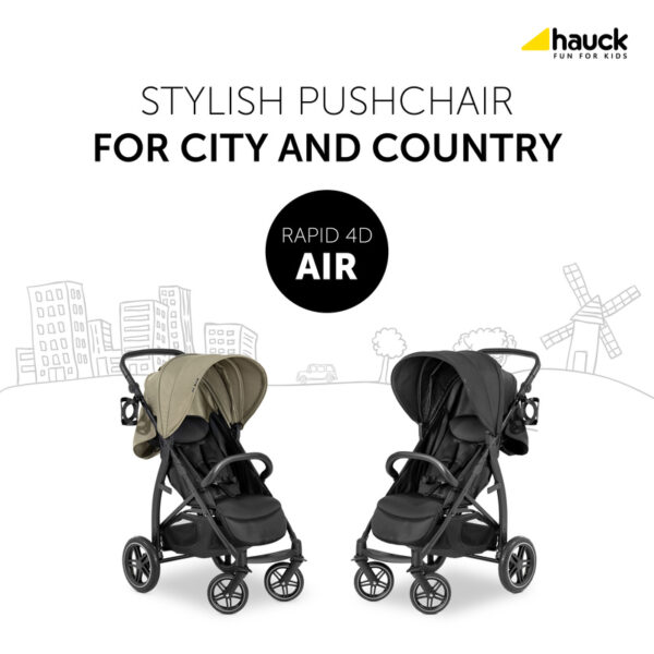 HAUCK stroller RAPID 4D, Air Black, 148488 - Image 2
