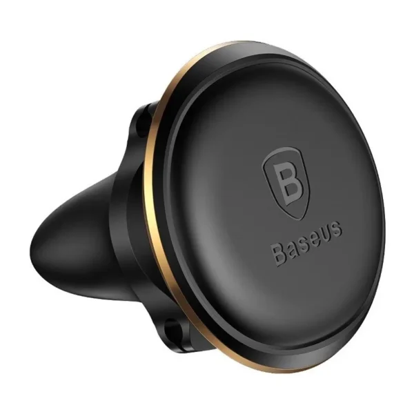 SUPORT AUTO Baseus OS pt. SmartPhone, fixare grilaj ventilatie, magnetic, 2 x clips cablu, auriu "SUGX020015" - 6932172627010 - Image 6