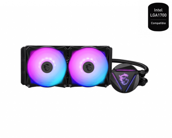COOLER MSI, "CORELIQUID 240R V2", skt. universal, racire cu lichid, fan 120 mm x 2, 2000 rpm, LED ARGB, "MAG_CORELIQUID_240R_V2" (include TV 1.75 lei)