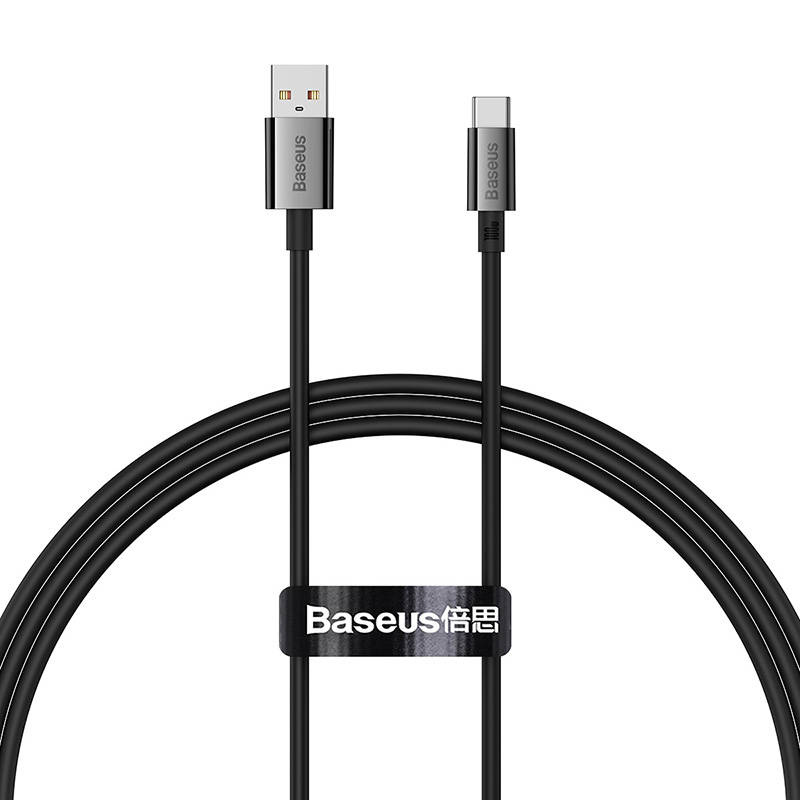 CABLU alimentare si date Baseus Superior, pt. smartphone, USB la USB Type-C , 100W, 1m, negru "P10320102114-00" (timbru verde 0.18 lei) - 6932172631970 - Image 2