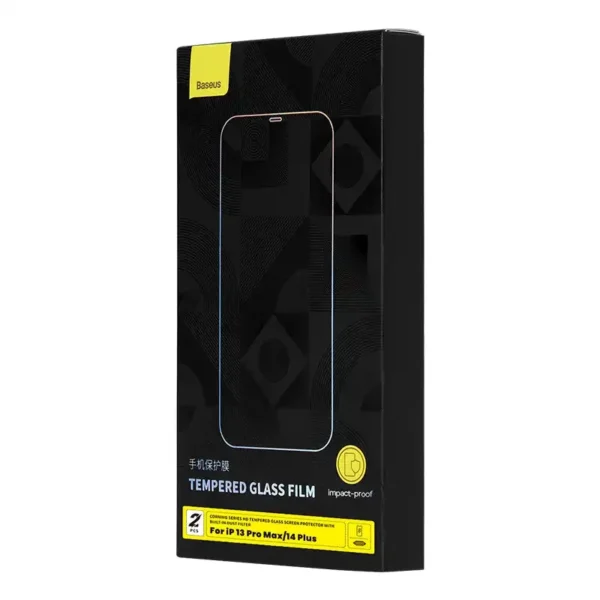 Tempered Glass Baseus Corning for iPhone 13 Pro Max/14 Plus with built-in dust filter - Image 8