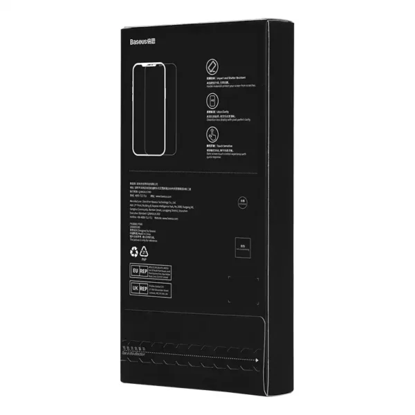 Tempered Glass Baseus Corning for iPhone 13 Pro Max/14 Plus with built-in dust filter - Image 4