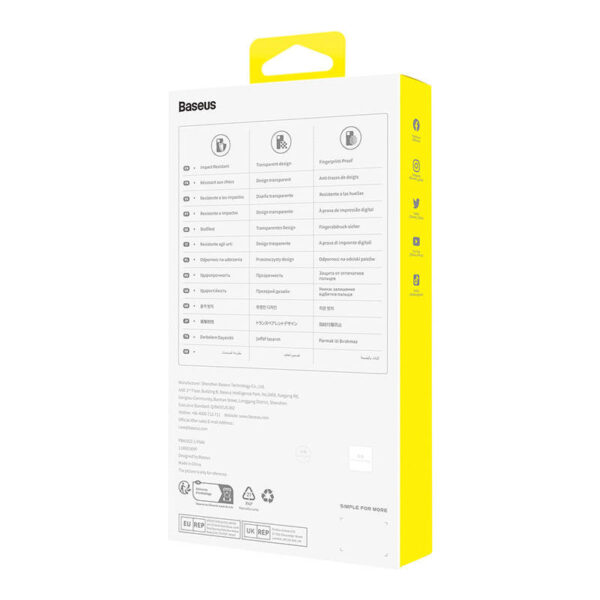 Phone Case for iP 14 PRO Baseus OS-Lucent Series (Clear) - Image 3