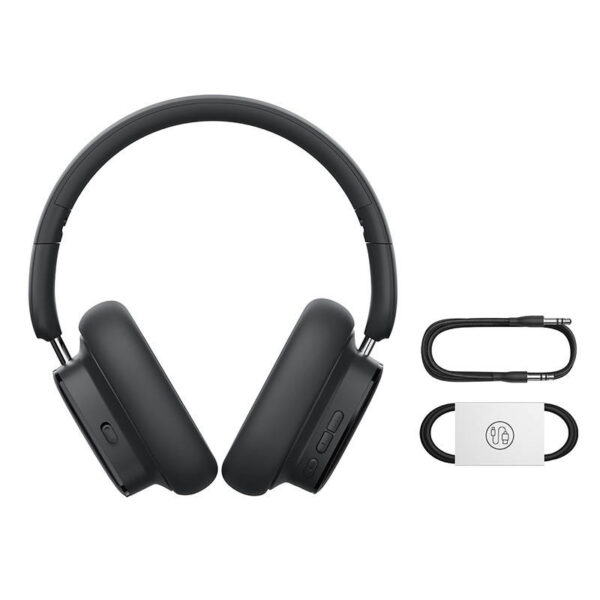 CASTI Baseus Bowie H1i, pt smartphone, wireless, bluetooth 5.3, microfon pe casca, noise cancelation,Hi-Res Sound,100 ore viata baterie,negru "A00050402113-00" (timbru verde 0.18 lei) - 6932172631710 - Image 2