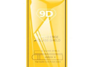 RoGer Full Face 9D Tempered Glass Full Coveraged with Frame Xiaomi Mi 10 Lite Black