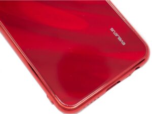 Xiaomi Redmi 8 Water Ripple Full Color Electroplating Tempered Glass Case Red