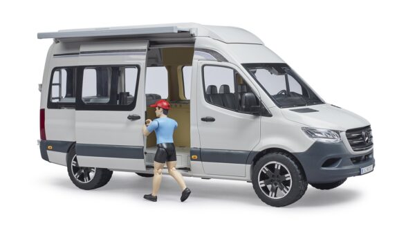 Kamper MB Sprinter biały z figurką i akcesoriami - Image 2