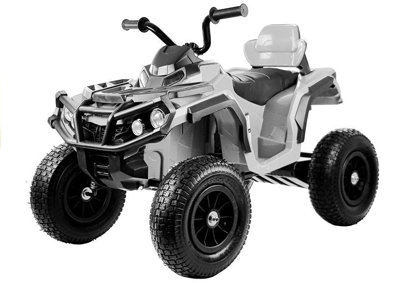 Quad BDM0906 Electric Ride On Vehicle Pumped Wheels - White - Image 2
