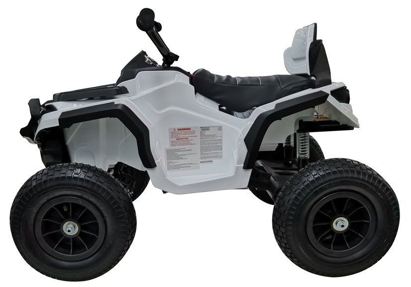 Quad BDM0906 Electric Ride On Vehicle Pumped Wheels - White - Image 5