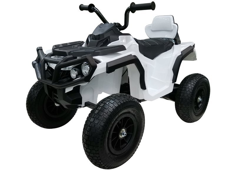 Quad BDM0906 Electric Ride On Vehicle Pumped Wheels - White - Image 6