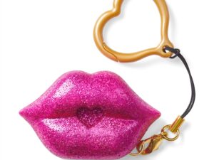 S.W.A.K. keychain Glimmer (Pink Glitter) kiss with butterfly sound, 4116