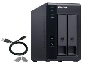 EXPANSION NAS QNAP, HDD x 2, capacitate maxima 16 TB, porturi USB Type C, "TR-002" (timbru verde 4 lei)
