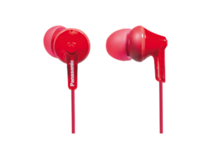 Panasonic earphones RP-HJE125E-R, red