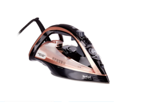 Tefal Ultimate Pure FV9845 iron Dry & Steam iron Durilium Autoclean soleplate 3200 W Black, Copper