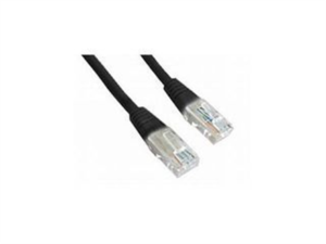 Patch cord kat.5e osłonka zalewana 0.25M czarny