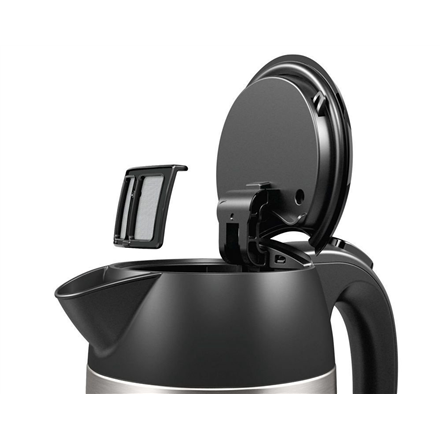 Bosch TWK3P420 electric kettle 1.7 L 2400 W Black, Stainless steel