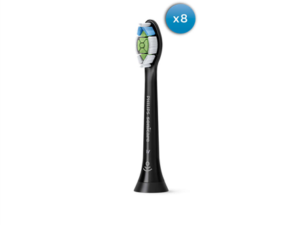PHILIPS Sonicare 8pcs toothbrush head Sonicare W Optimal Black