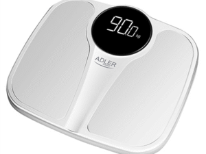 Adler AD 8172W personal scale Rectangle White Electronic personal scale