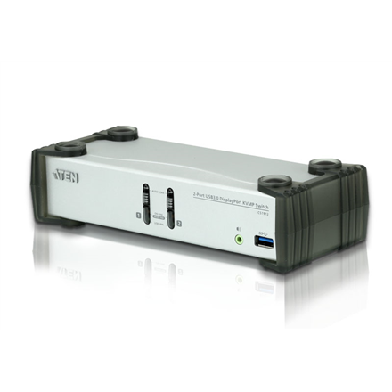 Aten CS1912 2-Port USB 3.0 DisplayPort KVMP™ Switch (Cables included) | Aten | 2-Port USB 3.0 DisplayPort KVMP Switch (Cables included) | CS1912
