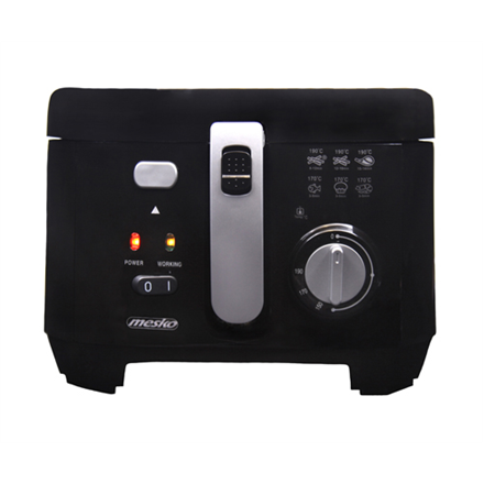 Mesko | Deep fryer | MS 4908 | Power 1800 W | Capacity 2.5 L | Black - Image 2